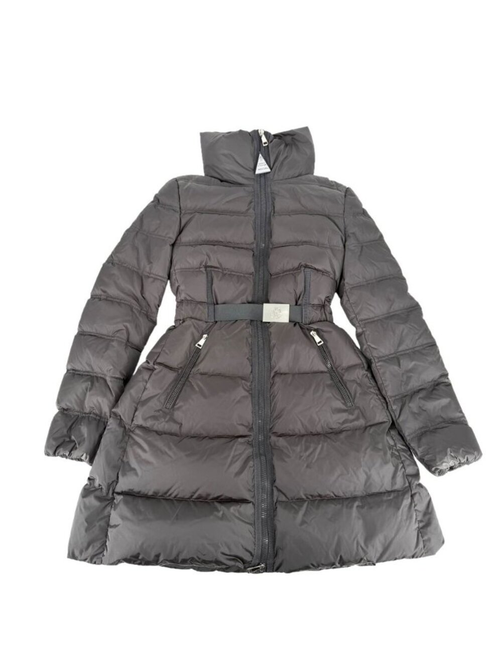 Moncler Down Jacket Accenture Giubbotto Coat Long 00 Gray Silver Nylon Winter